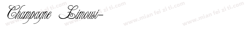 Champagne Limousi字体转换